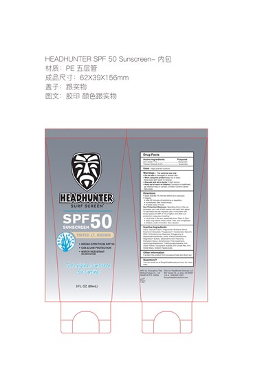 Label (Headhunter Spf 50 Sunscreen)